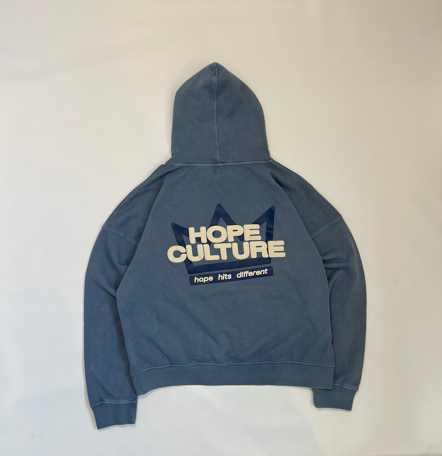 Depression Hoodie VINTAGE BLUE (Cropped)